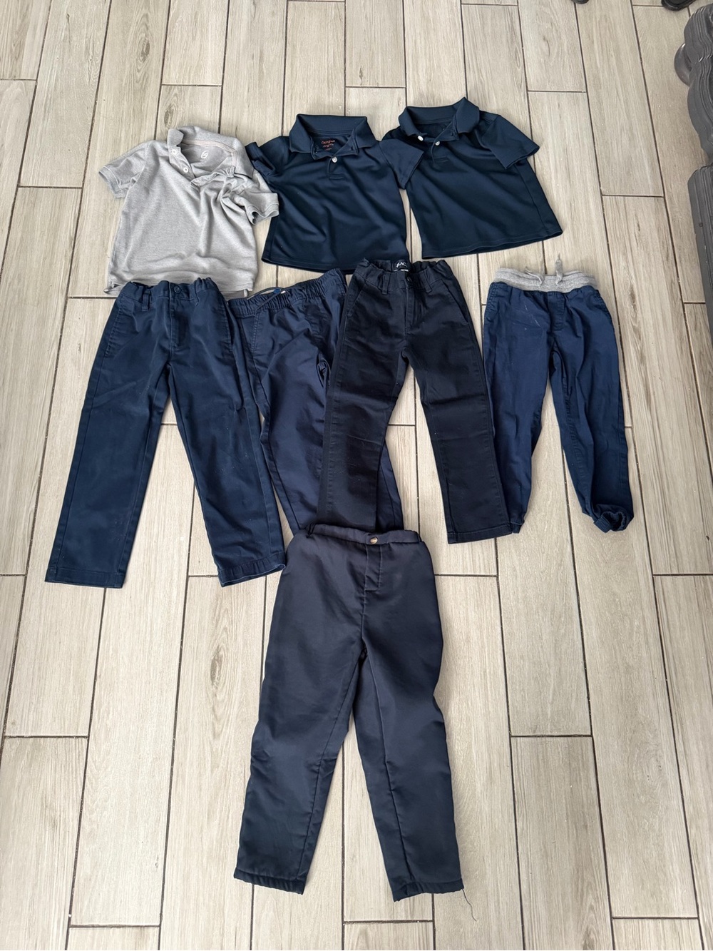Boys Uniform Pants and Shirts size 4-5